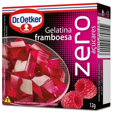 Gelat oetker 12g zero framboesa