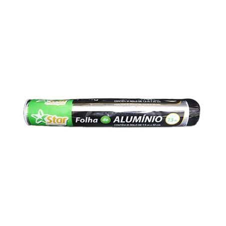 Papel aluminio star 30cm x 7,5m