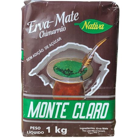 Erva mate 1kg monte claro tradicional