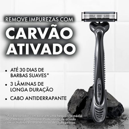 APARELHO BARBEAR PRESTOBARBA 3 CARVÃO UNID 360-1