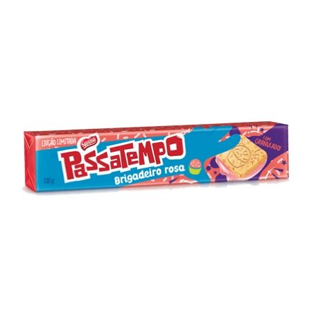 BISC.NESTLE PASSATEMPO RECHE BRIGADEIRO ROSA 130G