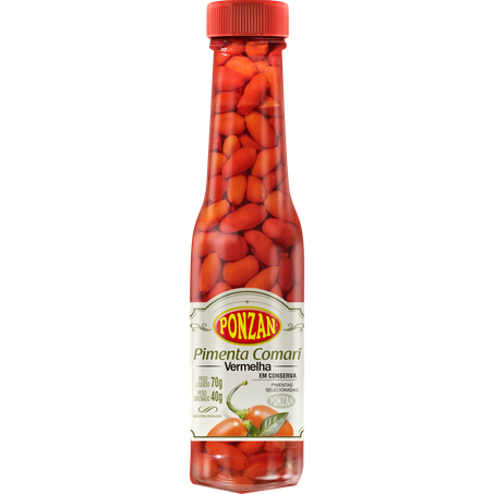 PIMENTA COMARI VERMELHA EM CONSERVA PONZAN 40G