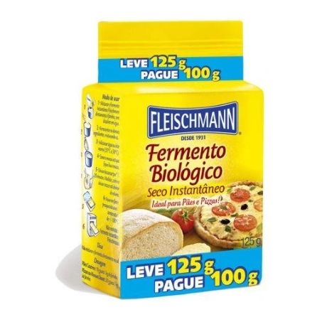 FERMENTO INSTANTANEO FLEISCHMAN 125GRS
