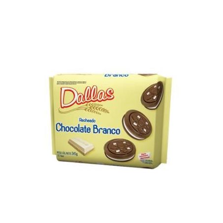 Biscoito recheado dallas chocolate branco 345g