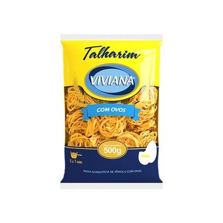 Massa viviana c/ovos talharim 500g