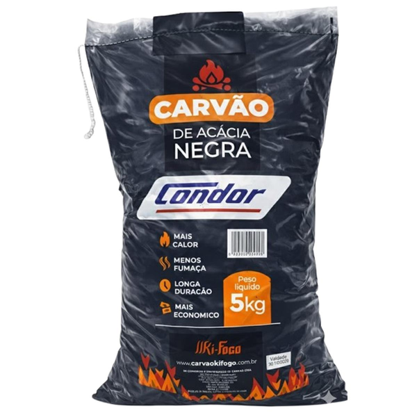Carvão Condor 5kg - Acácia Negra | Condor