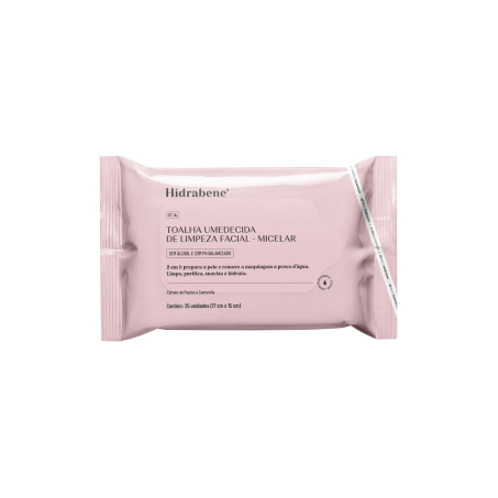 Toalha umedecida facial hidrabene micelar 25un