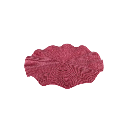 JOGO PANOSUL AMERICANO REQUINTE ONDULADO BORDÔ