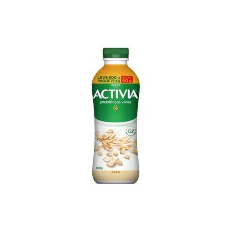 Leite fermentado activia aveia 750g + 50g