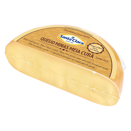 Queijo Minas Santa Clara meia cura Aprox. 500g a Un