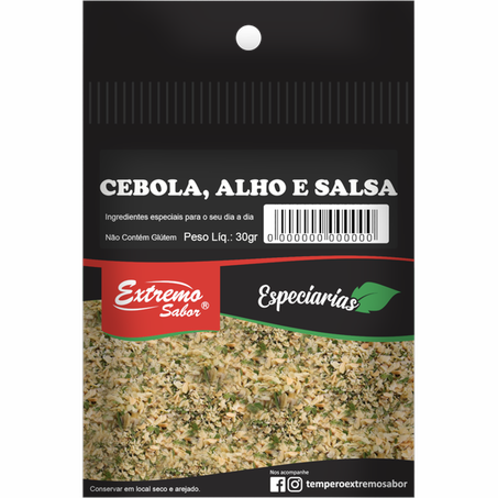Cebola alho e salsa ext sabor 30g enc
