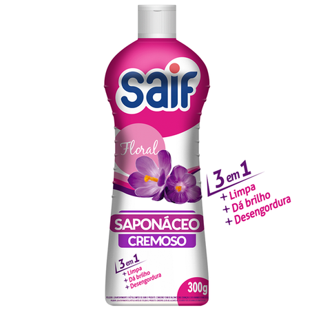 SAPONÁCEO CREMOSO SAIF FLORAL 300G