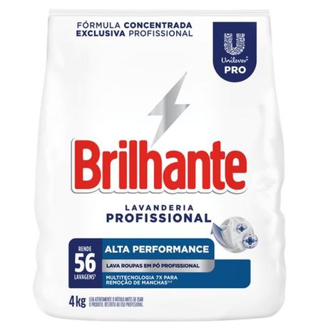 Sabão em pó brilhante alta perfomance pacote 4kg