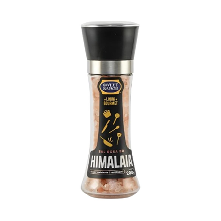 Sal Rosa do Himalaia Sweet 200g - Com Moedor