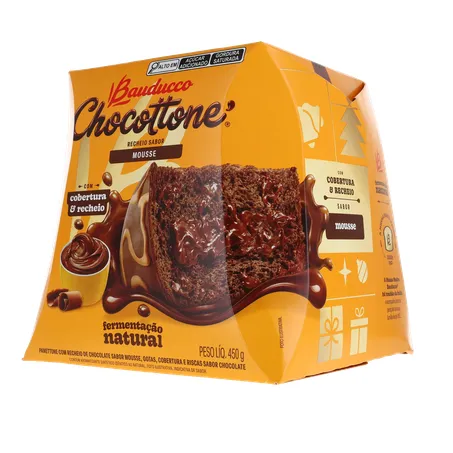 Panettone Bauducco Mousse de Chocolate Caixa 450gr 360-21