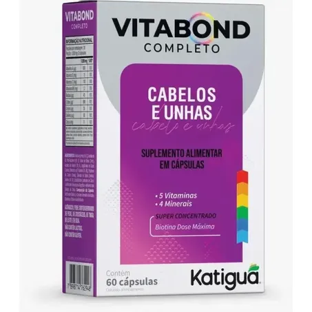 VITABOND COMPLETO CABELOS E UNHAS 60 CAPSULAS