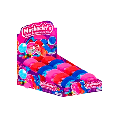 CHICLE MASKACLETS TUBO RECHEADO AUDAZ FOODS       