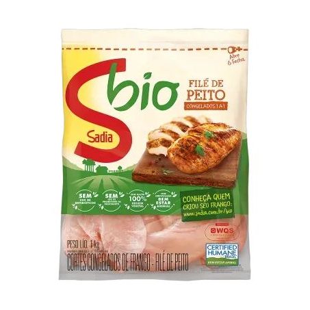 Filé de Peito de Frango Sadia Bio 1KG