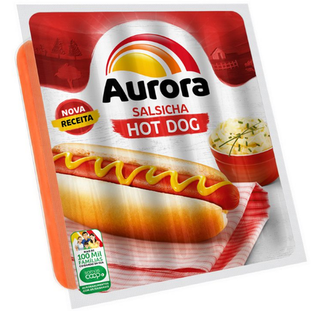 Salsicha hotdog aurora 500g