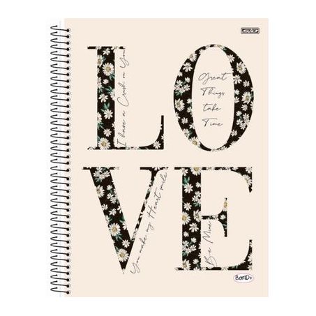 Caderno bom de mais 10m 160f feminino