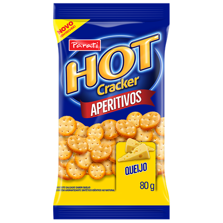 BISCOITO PARATI 80G HOT CRACKER QUEIJO