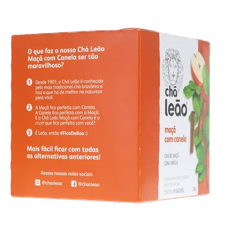 Chá Leão Maça e Canela C/10 Sachês 360-30