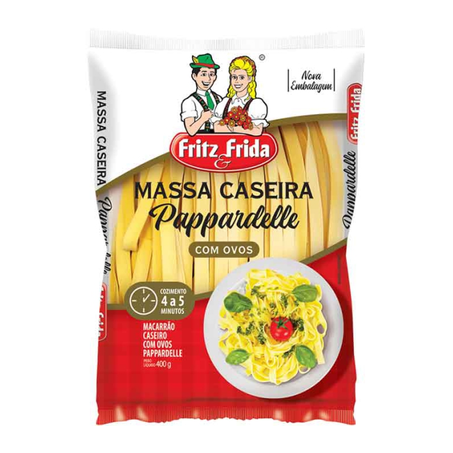 MASSA CASEIRA FRITZ&FRIDA PAPPARDELLE 400G