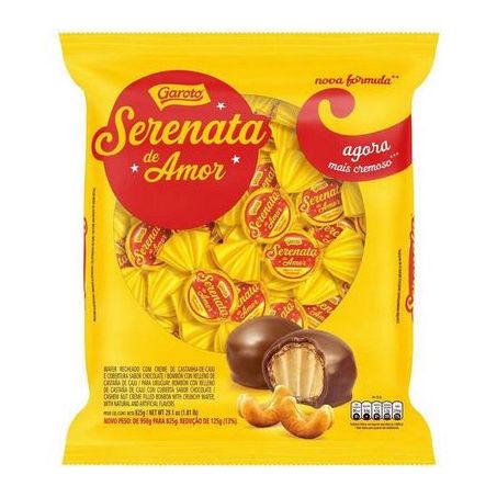 Bombom Wafer Garoto Serenata do Amor Pacote com 47un - 825gr