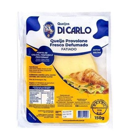 Queijo Provolone Di Carlo Kg Fresco Pedaco Fatiado Defumado