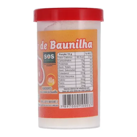 Açúcar baunilha brusto pote 40g 360-12