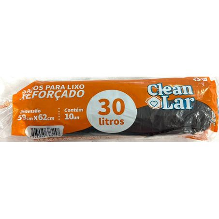 Saco lixo clean lar rolo 30l