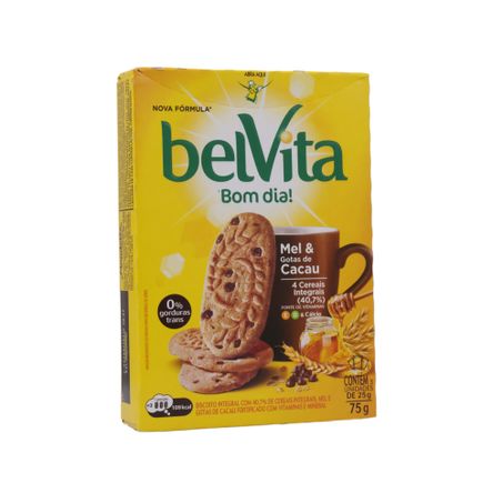 Biscoito Integral Belvita Mel/Cacau 75g 360-57