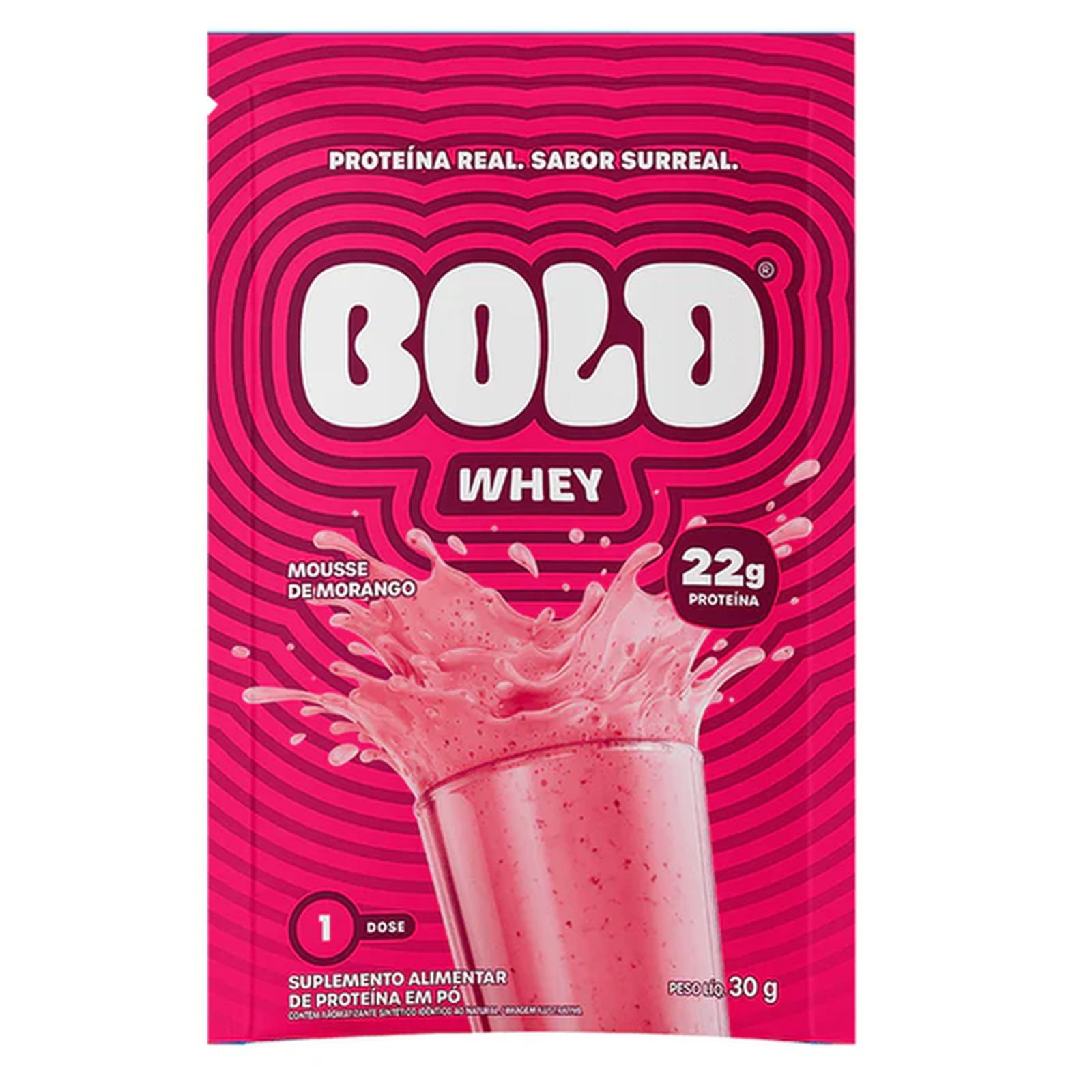 Whey Bold Mousse de Morango 30g