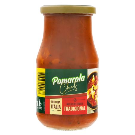 MOLHO DE TOMATE TRADICIONAL POMAROLA CHEF VIDRO