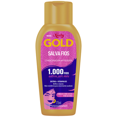 Condicionador niely gold 175ml cachos salva fios