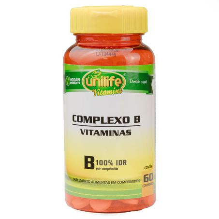 COMPLEXO B 500MG 60 CAPSULAS UNILIFE