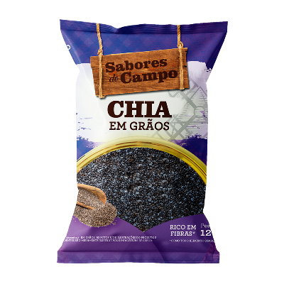 Semente chia sabores do campo 120gr
