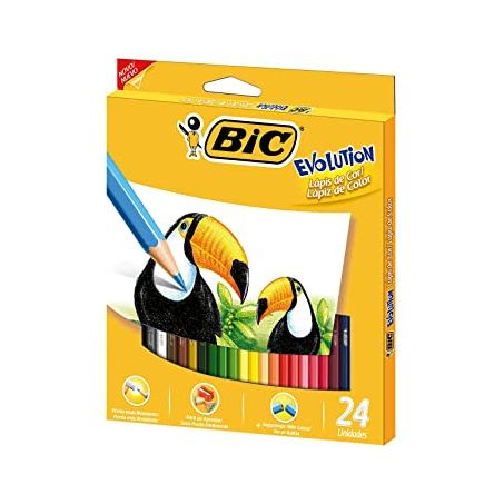 LAPIS COR BIC EVOLUTION C/ 24 (047337)
