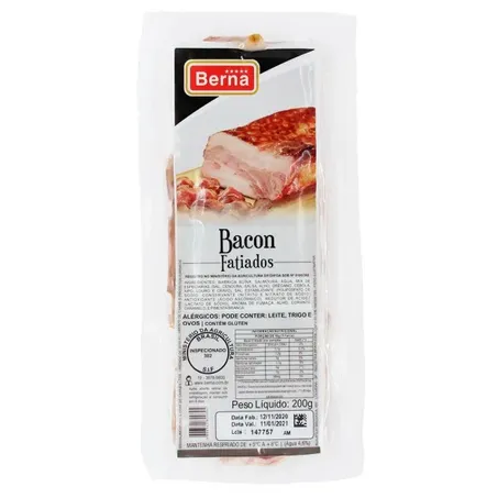 Berna Bacon Fatiado 200G