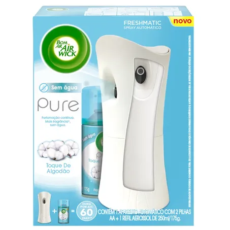 Odoriz Bom Ar Freshmatic Apar. + Refil Toque De Algodão