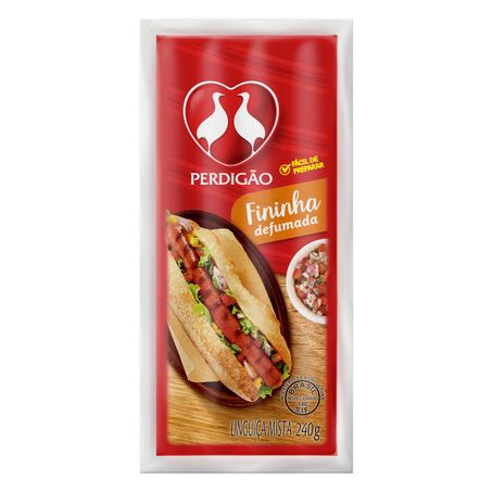 Linguiça mista defumada fininha perdigão