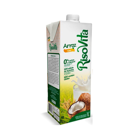 Bebida de Arroz Risovita Coco Caixa 1L