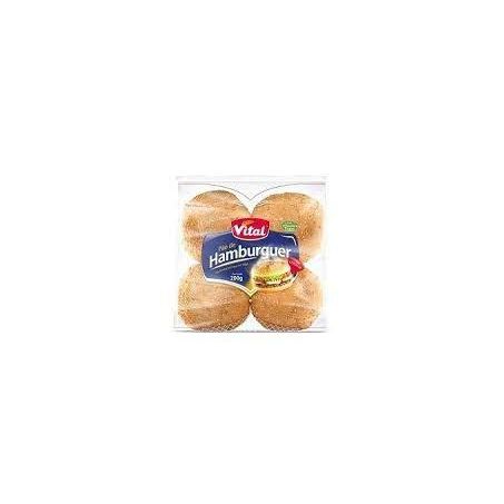 Pão de hambúrguer vital com gergelim zero lactose 300g
