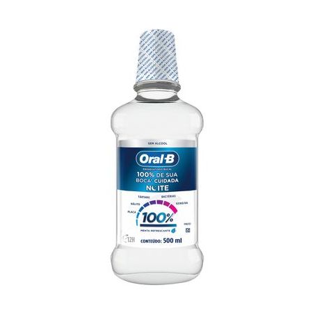 Antiséptico bucal oral-b menta noturno 500ml