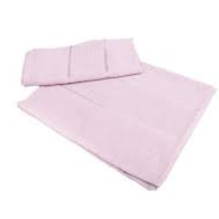 Toalha de lavabo ponto russo aveludada rosa 30x50cm