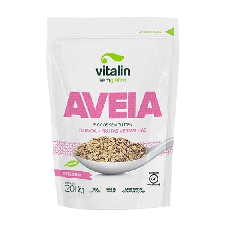 AVEIA FLOCOS SEM GLÚTEN/LACTOSE VITALIN QUINOA 200G