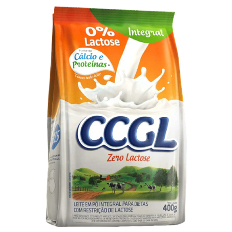 Leite em pó ccgl integral zero lactose 400g