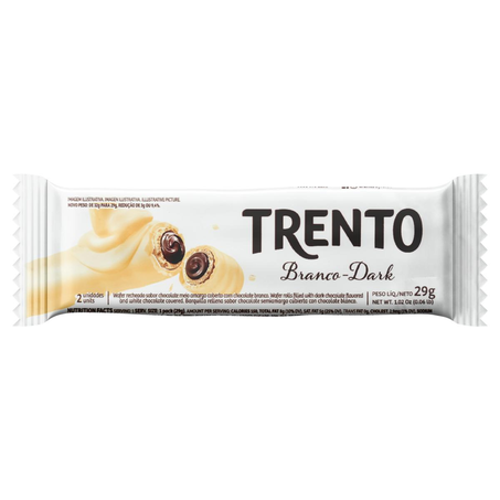 Chocolate Trento 29g - Branco-Dark