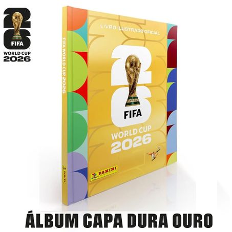 Álbum para figurinhas copa do mundo fifa 2026 panini capa dura série ouro und