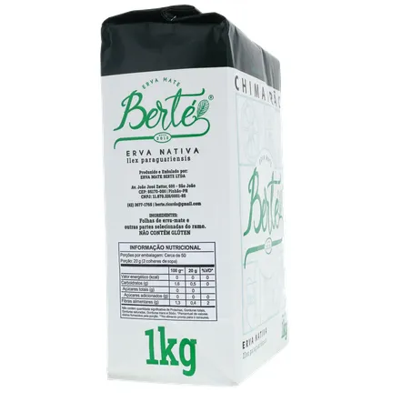 Erva mate berte s-acucar 1kg 360-11